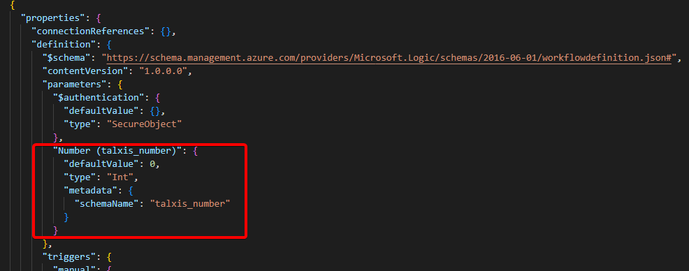 Environment variable definition in the cloud flow